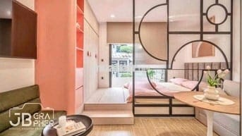 CĂN HỘ CỬA SỔ LỚN XA BẾP KHU VỰC NGỦ RIÊNG RỘNG 40m2 Ở KHU HÀNG XANH