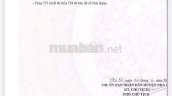 Ngân hàng SHB thanh lý đất xã Phú Xuân, Nhà Bè, TPHCM giá rẻ