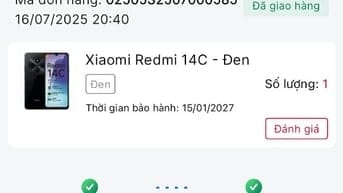 REDMI 14C mua tại CELLPHONE S muốn bán