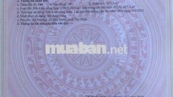 Cần bán đất 10x67m (TC 50m²) tại Hảo Đước – Tây Ninh, giá 550tr.