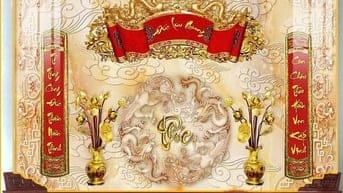 Tranh gạch 3d phòng thờ - gạch tranh 3d phòng thờ - CX54