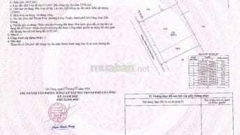 Bán đất mặt tiền đường nhựa , Phường Long Thuận