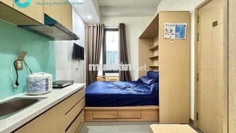 chung cu mini Studio siêu mới sạch sẽ có bảo vệ ngay cầu ng van cừ