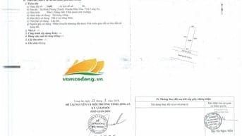 Nền 90m2 thổ cư (5x18) KDC cán bộ công chức huyện Mộc Hóa giá 1 tỷ