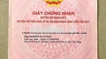 CHÍNH CHỦ BÁN ĐẤT PHƯỜNG 2 ( LỘC TÂN CŨ ) BAO SỔ BAO ĐỊA CHÍNH