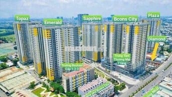 Cho thuê căn hộ Bcons làng Đại Học 2PN, 2WC giá từ 6,5 triệu/ tháng