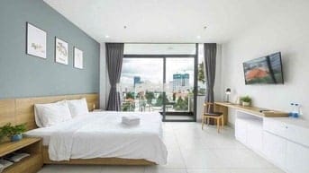 CHO THUÊ CĂN HÔ TRUNG TÂM ĐỐI DIỆN TOÀ BECAMEX TOWER  1PN FULL