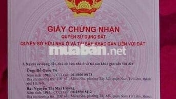 Cần bán nhà riêng chính chủ tại xuân phương.