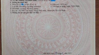 Bán đất ấp Trung Đông, xã Thới Tam Thôn, Hóc Môn nay là xã Đông Thạnh