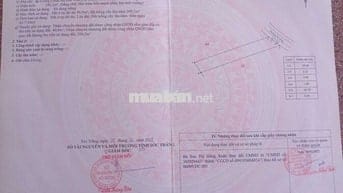 Cần bán 6,96m đất nền thổ cư mặt tiền lộ bê tông  trên 3m trung tâm TĐ