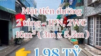 Bán nhà Bình Tân, Mặt tiền kinh doanh 6m Đường 16A (Miếu Gò Xoài)- 396