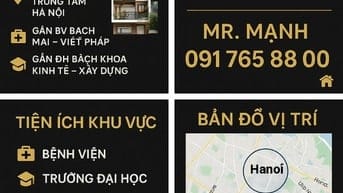 BÁN NHÀ MẶT PHỐ PHỐ VỌNG – GIẢI PHÓNG – TRUNG TÂM HÀ NỘI – 54M² – GIÁ 