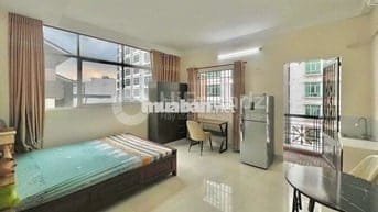 Studio ban công | máy giặt riêng | tân hưng sau sunrise city