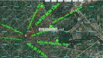 Bán đất long an cũ nay là tây ninh ngang măt tiền lớn 183m