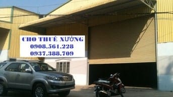 Nhà xưởng nằm phường bình nhâm, thuân an, binh dương cho thue dt: 900m