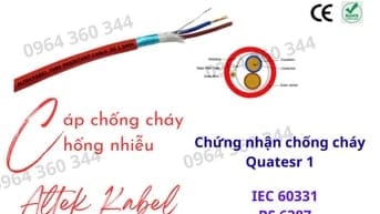 Cáp chống cháy chống nhiễu 2x1.5+E+GFT Altek Kabel
