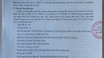CÔNG TY ĐẤU GIÁ HỢP DANH SỐ 1 QUỐC GIA THÔNG BÁO BÁN ĐẤU GIÁ TÀI SẢN 