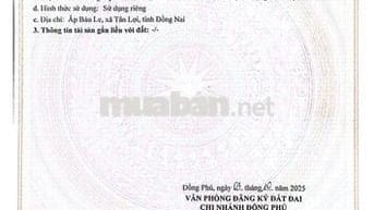 4 MIẾNG ĐẤT sổ đỏ TÂN LỢI TÌM NĂNG >1000m2 từ 400tr