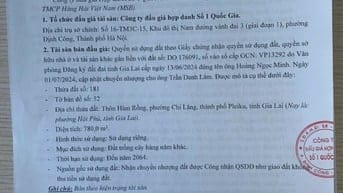 CÔNG TY ĐẤU GIÁ HỢP DANH SỐ 1 QUỐC GIA THÔNG BÁO BÁN ĐẤU GIÁ TÀI SẢN