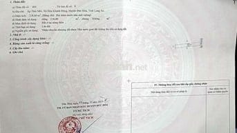 Đất thổ cư full 218m² – Sổ riêng – Hòa Khánh Đông, Đức Hòa