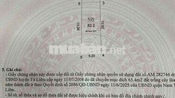 Tôi có miếng đất thổ cư 83m2 tại Xuân Phương Hà Nội đang cần bán gấp.