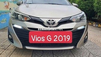 Toyota Vios G 2019 Vàng Cát gia đình 1 chủ mua mới