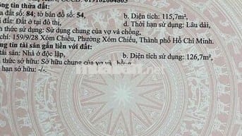 nhà quận 4, diện tích đất lớn không bị quy hoạch , giá tốt