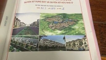 Chính chủ cần bán gấp lô liền kề khu đô thị Thanh Hà A2.3 LK07 - 26.