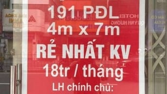 Mặt bằng cho thuê tại 191 Phan Đăng Lưu