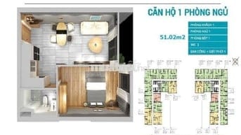 Bán CH Central Premium Q8. 51m2 , 1PN. Tạ Quang Bửu