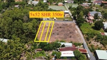 5x52 co thổ cư. Gần trường học. Trung tâm tiện ích. 350tr 