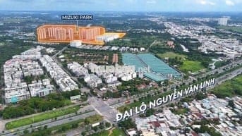 Cho Thuê CC Mizuki Park, 14 triệu VND, 95m2, 3PN, 2WC, Tầng Cao