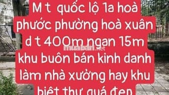 Chủ gởi bán  lô đất hoà phước phường hoà xuân th phố đà nẳng