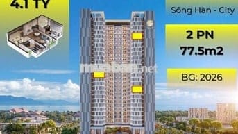 BÁN CĂN 2PN - 77.5m2 GIÁ 4 TỶ & VIEW BIỂN, CITY SIÊU ĐẸP.