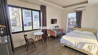 Trống sẵn Studio 28m2 full đồ ban công thoáng, Đội Cấn
