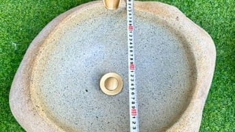 Bồn rửa mặt, rửa tay Lavabo đá tự nhiên màu vàng HD-LBD01