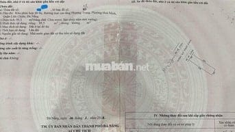 ĐẤT MẶT TIỀN HOÀ MINH 27 – SONG SONG NGUYỄN SINH SẮC – GẦN BIỂN