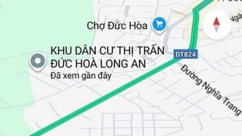 Bán đất thổ cư 5x20m, chợ Đức Hòa, Tỉnh lộ 824, chợ Đức Hòa, Long An