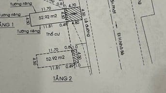 Bán nhà mặt tiền Huỳnh tấn phát 4,50x16 1lũng 1 lầu giá 12tỷ