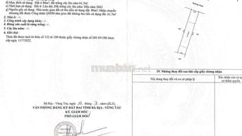 Bán đất 550 triệu/140m2 cách Bà Rịa 15 phút, tiểu học Bình Ba vào 500m