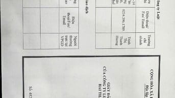 Cập nhật thông tin địa chỉ trụ sở 