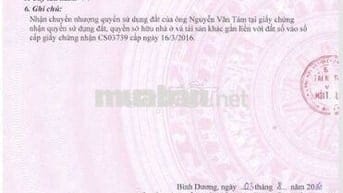 Bán đất khu cán bộ huyện đội P. Uyên Hưng, Tân Uyên, Bình Dương