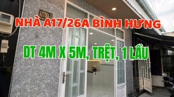 Nhà mới đẹp, Trệt, 1lầu, Hẻm Chùa Viên Minh, raNguyễn V Linh Bình Hưng
