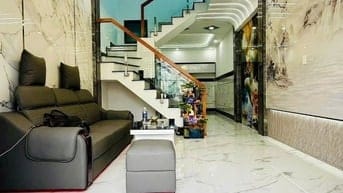 (CHÍNH CHỦ) BÁN GẤP NHÀ ĐẸP MỚI XÂY HIỆP THÀNH Q12 (3.7x11) HẺM XE HƠI