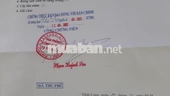 Bán đất nền khu dân cư 717 Phường 9, gần khu hành chính tỉnh Vĩnh Long