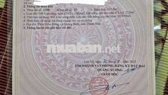 BÁN MẢNH ĐẤT TÂM HUYẾT GIÁ ĐẦU TƯ