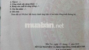 Mặt tiền 2388m2 quốc lộ 57 chợ lách Bến Tre