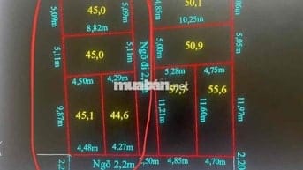 Đất 209m2 ngang 10 phân 4 lô Mỹ Tranh, Nam Sơn 3,2 tỷ