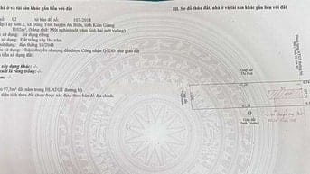 Bán Đất Thổ Cư Đường Lớn Cầu Xẻo Rô An Biên Kiên Giang