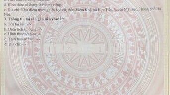 CHÍNH CHỦ BÁN ĐẤT SẴN SỔ GIÁ *** MỸ ĐỨC